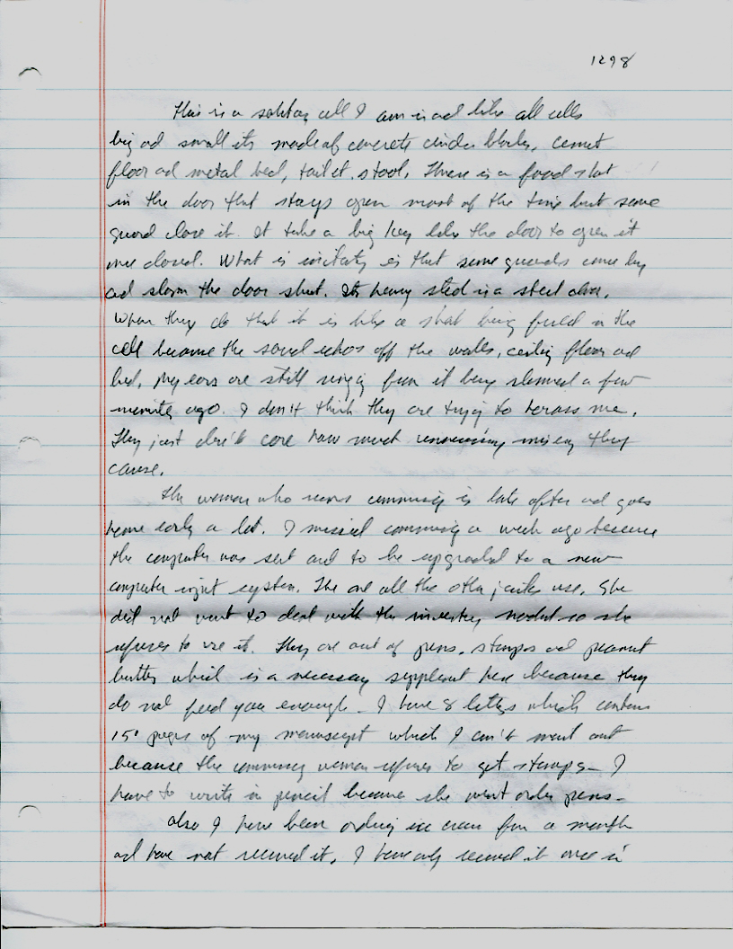 Dr John WorldPeace 2008 Prison Journal